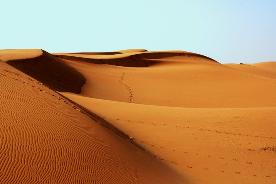 Sanddynor i Saharaöknen